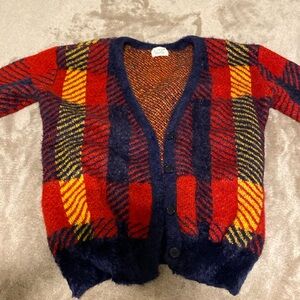Litz Plaid cardigan, women’s size small/medium